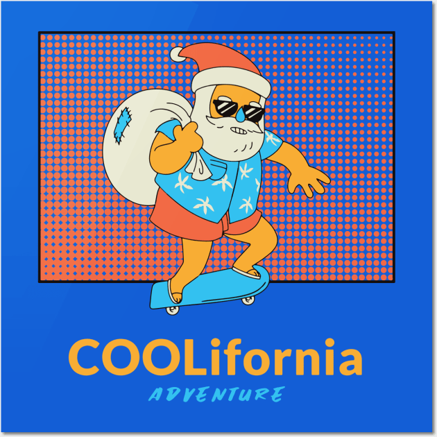 Merry Christmas Coolifornia Adventure Wall Art by Heyday Threads